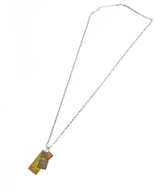 3 Pieces Sterling Silver Necklace with God and Prayer