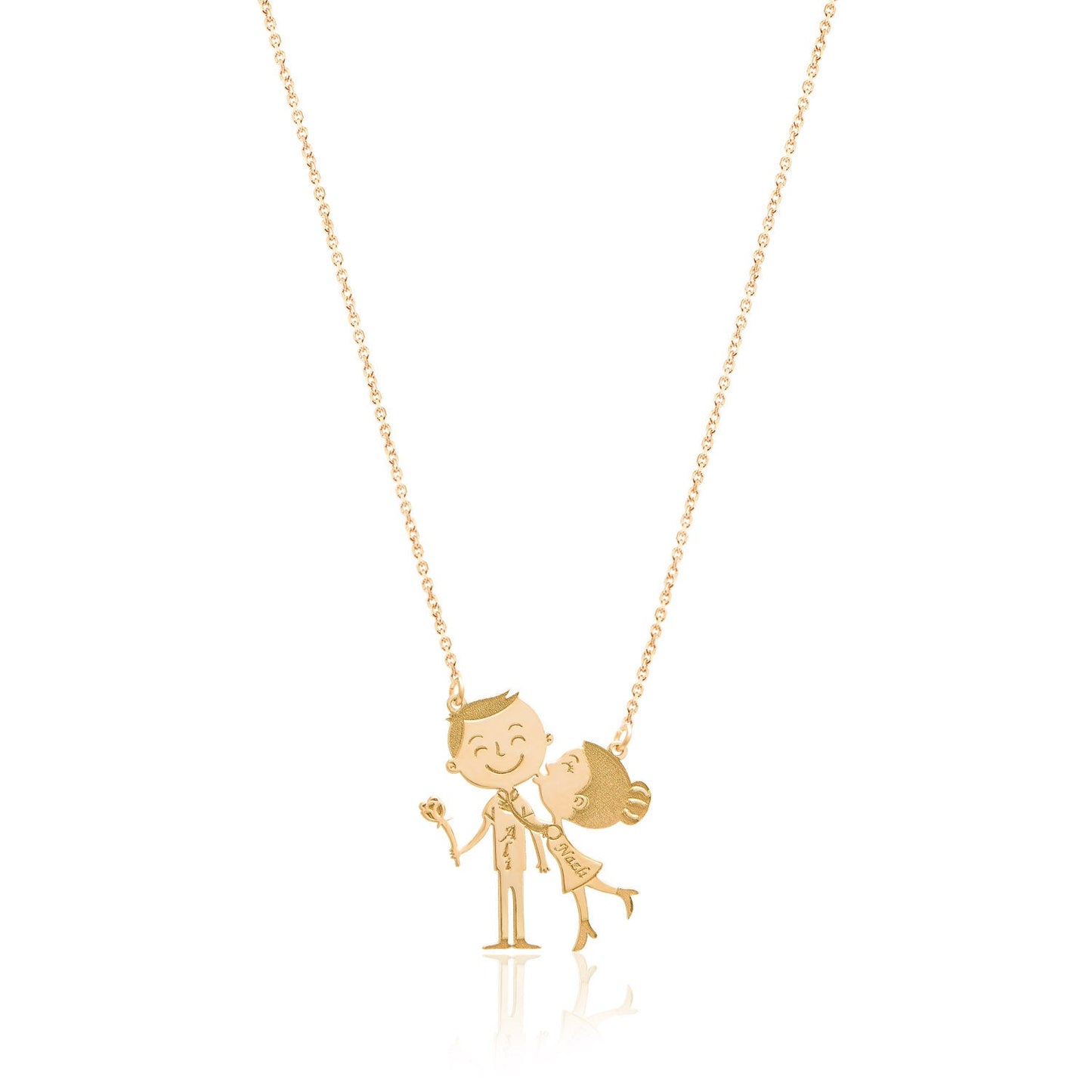Special Valentine's Necklace with the Names of the Beloved