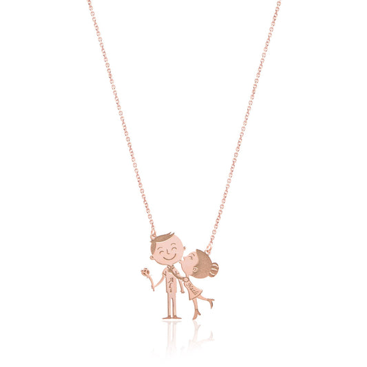 Special Valentine's Necklace with the Names of the Beloved