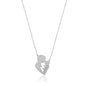 Sterling Silver Necklace with Newborn Mother and Baby with Name Written