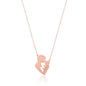 Sterling Silver Necklace with Newborn Mother and Baby with Name Written