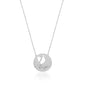 Baby Name Sterling Silver Necklace with Baby Hand and Footprints