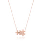 Puzzle Silver Necklace Personalized Name Written