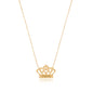 Prince / Princess Crown Sterling Silver Necklace with Name