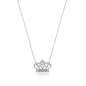 Prince / Princess Crown Sterling Silver Necklace with Name
