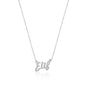 Hand Written Personalized Silver Name Necklace