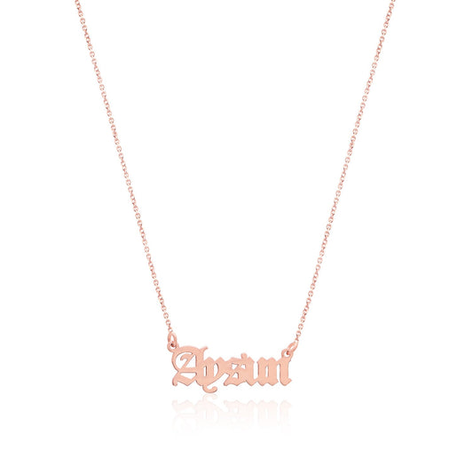 Hand Written Name Silver Necklace Personalized