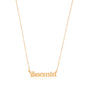 Plain Written Silver Plate Personalized Necklace