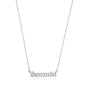 Plain Written Silver Plate Personalized Necklace