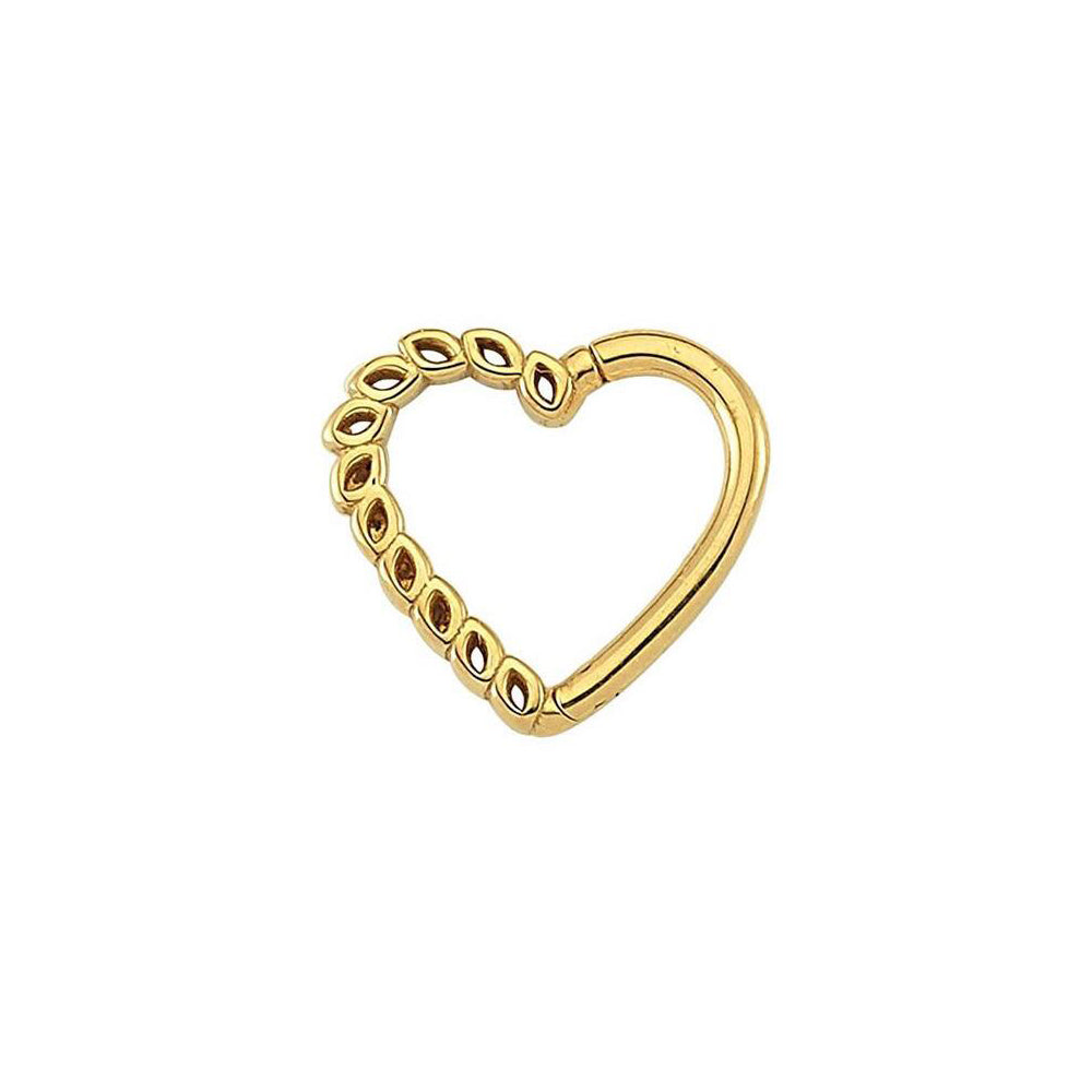 14K Gold Helix Piercing Without Stone