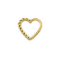 14K Gold Helix Piercing Without Stone