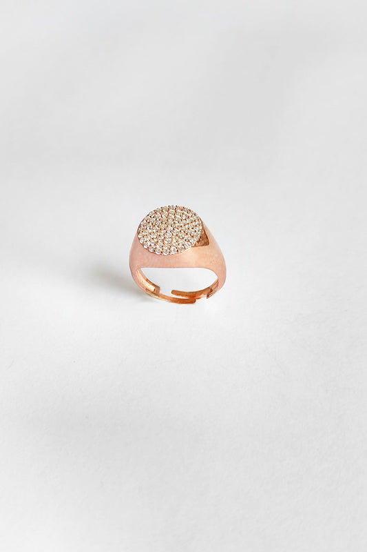 White Stone Knight Silver Ring
