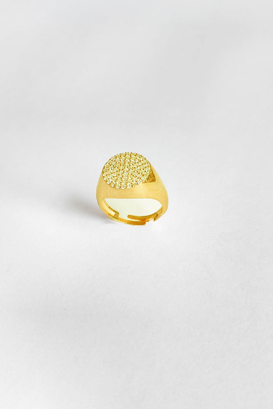White Stone Knight Silver Ring