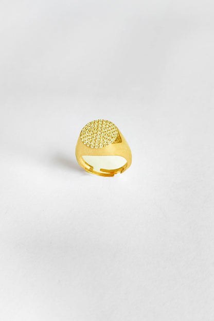 White Stone Knight Silver Ring