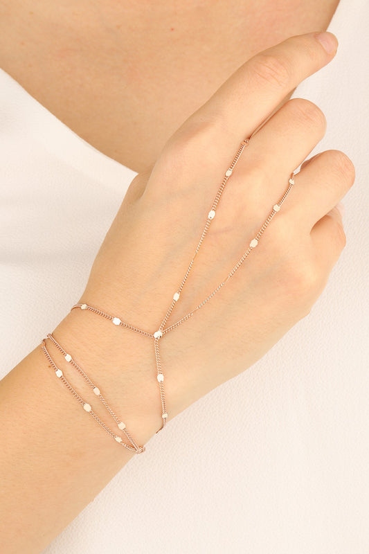 Crushed Corner Chain Silver Sahmeran