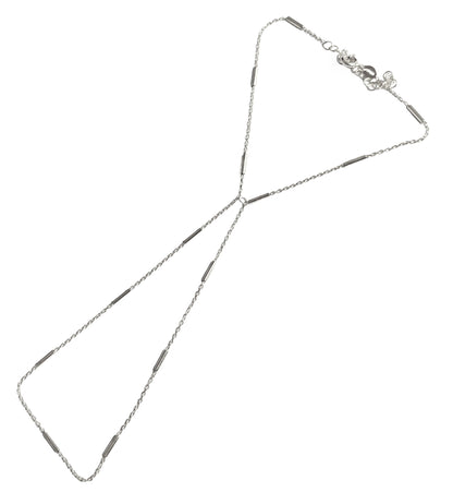 Stoneless Cylinder Chain Silver Sahmeran Bracelet