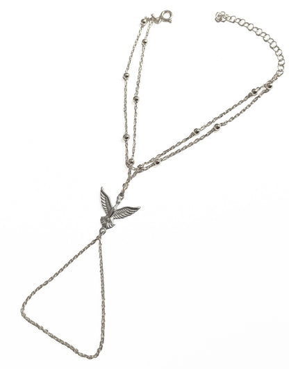 Double Color Bird Sterling Silver Slave Bracelet