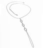 Row Hexagon Model Silver Hand Bracelet for Women